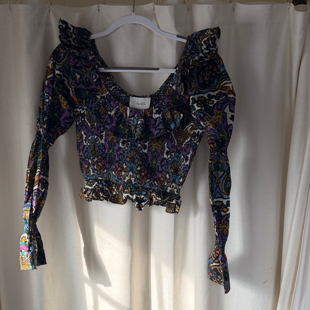 Cleobella Multicolor Ruffled Blouse